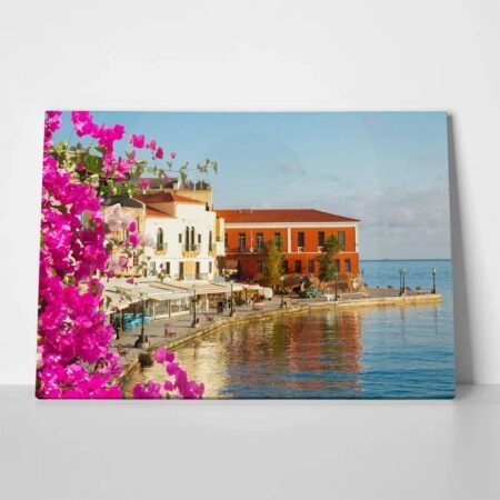 Πινακας σε καμβά CHANIA HARBOUR