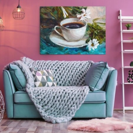 Πινακας σε καμβά CUP OF COFFEE PAINTING