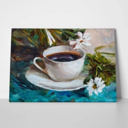 Πινακας σε καμβά CUP OF COFFEE PAINTING - Food and Drink Sticky 1