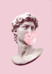 Πινακας σε καμβά DAVID BUBBLE GUM
