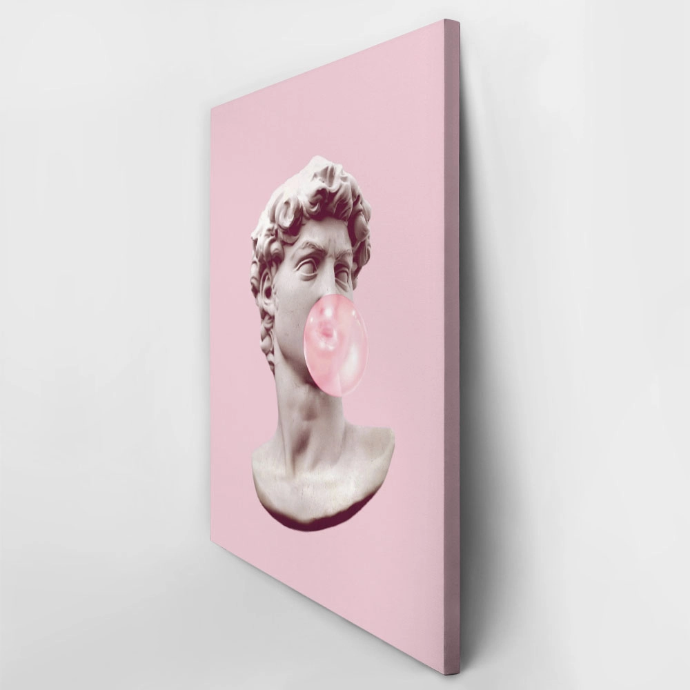 Πινακας σε καμβά DAVID BUBBLE GUM