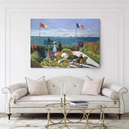 Πινακας σε καμβά MONET - GARDEN AT SAINTE ADRESSE