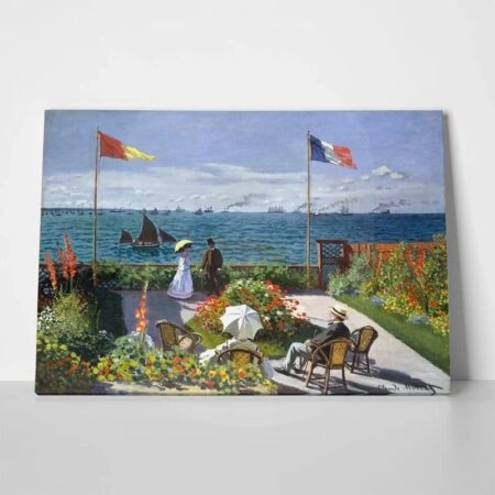 Πινακας σε καμβά MONET - GARDEN AT SAINTE ADRESSE - Monet Claude Sticky 1