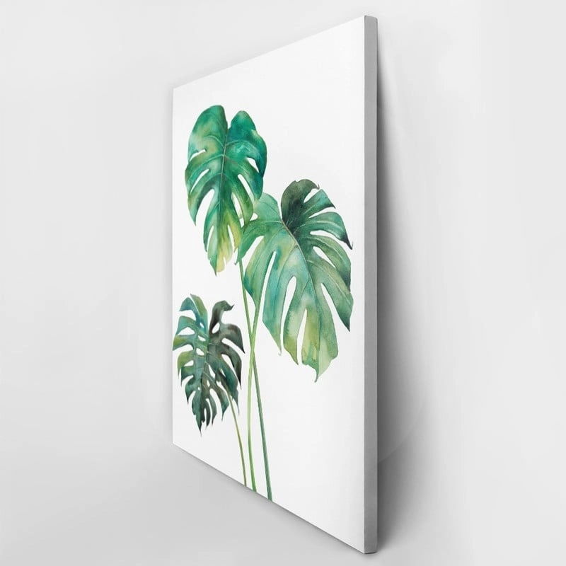 Πινακας σε καμβά MONSTERA LEAVES