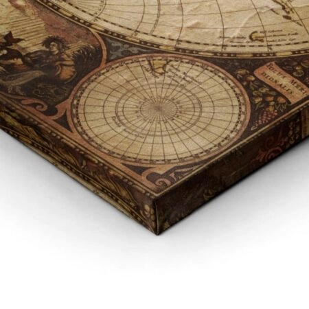 Πινακας σε καμβά OLD WORLD ATLAS - Χαρτες Sticky 2