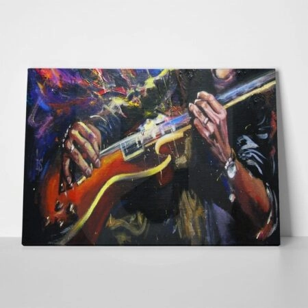 Πινακας σε καμβά ROCK GUITARISTS HANDS - Κιθαρα
