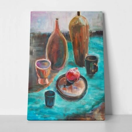 Πινακας σε καμβά STILL LIFE POTTERY 2 - Food and Drink Sticky 1