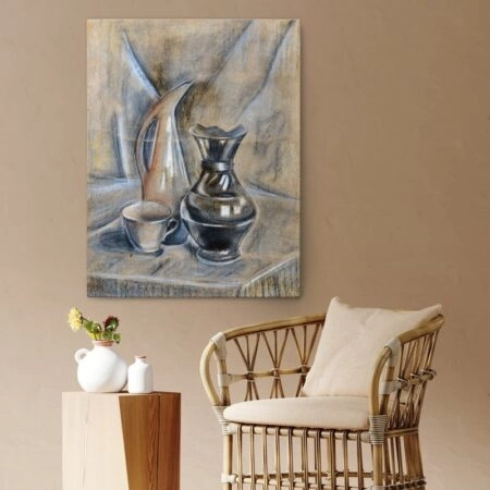 Πινακας σε καμβά STILL LIFE POTTERY