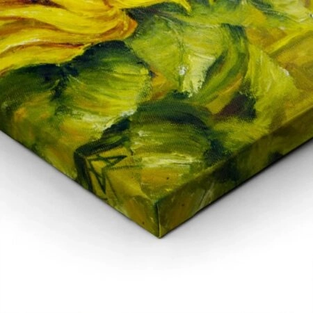 Πινακας σε καμβά SUNNY SUNFLOWERS OIL PAINTING - Ηλιανθοι Sticky 1