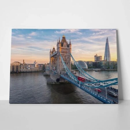 Πινακας σε καμβά SUNSET TOWER BRIDGE LONDON