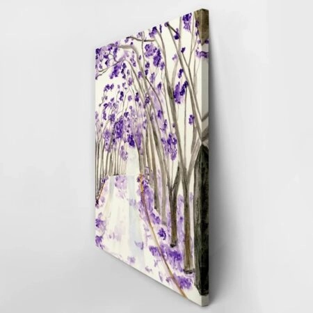 Πινακας σε καμβά TREES WITH PURPLE FLOWERS - Ανθη Δεντρων Sticky 2