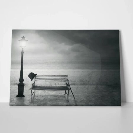 Πινακας σε καμβά VINTAGE BLACK WHITE