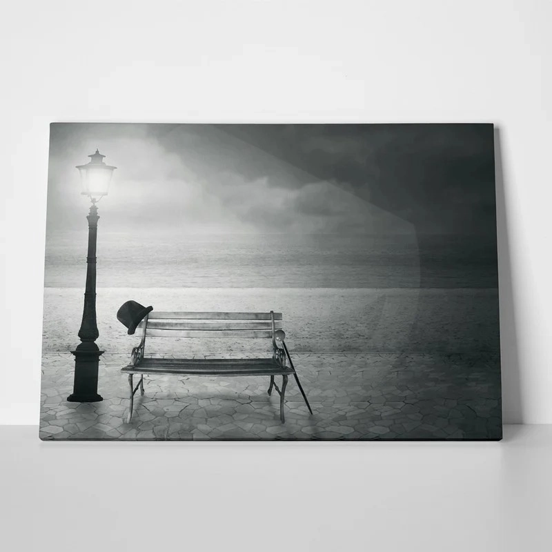 Πινακας σε καμβά VINTAGE BLACK WHITE