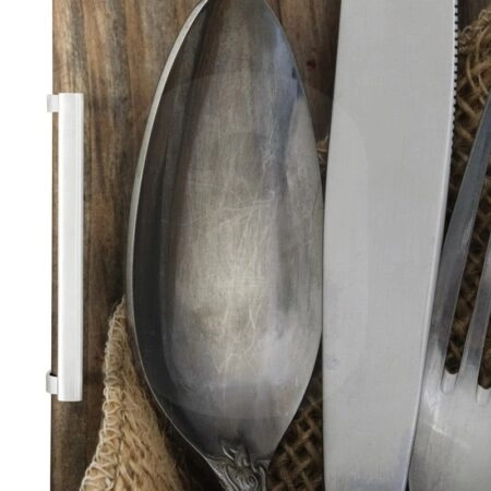 Αυτοκόλλητο ψυγείου VINTAGE SILVERWARE - Food and Drink Sticky 1