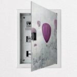 Αυτοκόλλητο ηλεκτρολογικού πίνακα BALLOONS IN THE CLOUDS