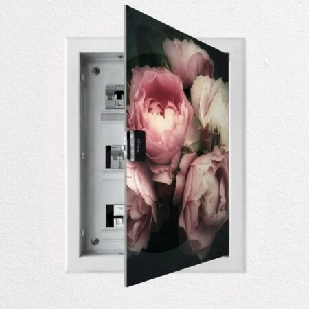 Aυτοκόλλητο ηλεκτρολογικού πίνακα BEAUTIFUL BOUQUET PINK ROSE FLOWERS - Αυτοκολλητα για ηλεκτρολογικούς πίνακες Sticky 1