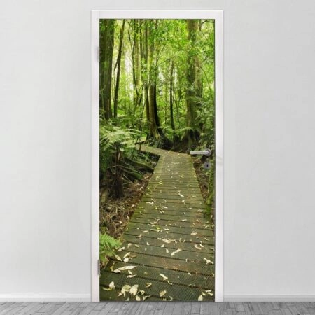Αυτοκολλητο Πορτας BOARDWALK IN FOREST