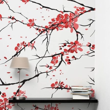 Αυτοκόλλητη Ταπετσαρία τοίχου CHERRY TREE BLOSSOM 2 - Floral - Λουλουδια Sticky 1