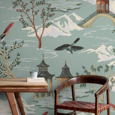 Αυτοκόλλητη Ταπετσαρία τοίχου CHINESE LANDSCAPE - Μοτίβα Sticky 1
