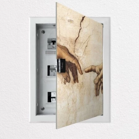 Aυτοκόλλητο ηλεκτρολογικού πίνακα CREATION HANDS - Αυτοκολλητα για ηλεκτρολογικούς πίνακες Sticky 1