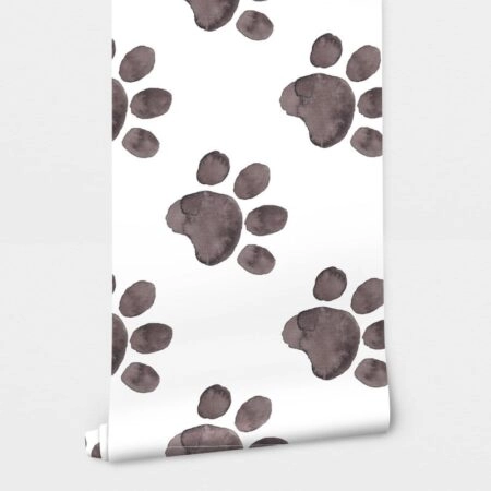 Αυτοκόλλητη Ταπετσαρία τοίχου CUTE DOG PAW PRINT - Μοτίβα Sticky 1