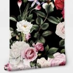 Αυτοκόλλητη Ταπετσαρία τοίχου DARK FLORAL