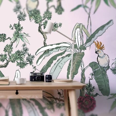 Αυτοκόλλητη Ταπετσαρία τοίχου EXOTIC ORIENTAL WILDLIFE - Tropical Sticky 1