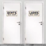 Αυτοκολλητο Πορτας GENTS REST ROOM