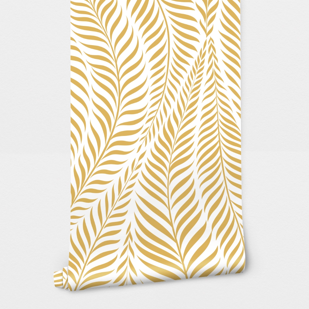 Αυτοκόλλητη Ταπετσαρία τοίχου LUXURY PALM LEAVES
