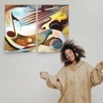 Σετ Δίπτυχος Πινακας σε καμβά MELODY SERIES