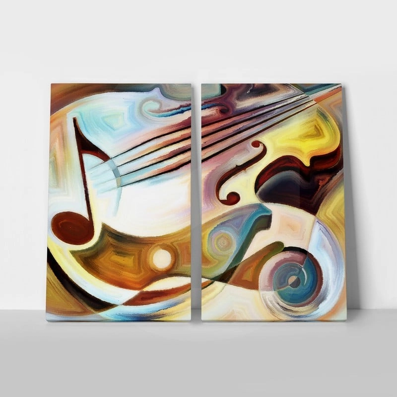 Σετ Δίπτυχος Πινακας σε καμβά MELODY SERIES