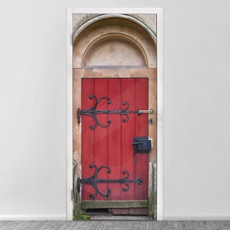 Αυτοκολλητο Πορτας RED DOOR