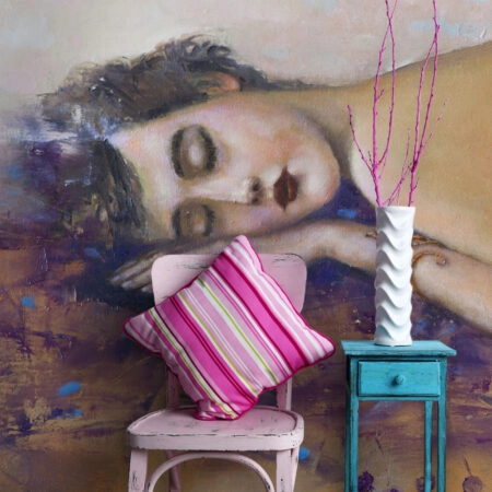 Αυτοκόλλητη Ταπετσαρία τοίχου SLEEPING BEAUTY - Vintage Sticky 1
