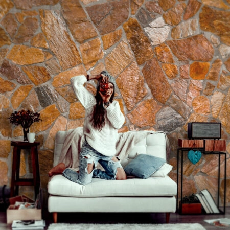 Αυτοκόλλητη Ταπετσαρία τοίχου STONE WALL 1
