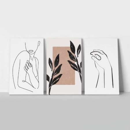 Σετ Τριπτυχος Πινακας σε καμβά WOMEN IN ART - Πορτραιτα και Φιγουρες Sticky 1