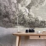 Αυτοκόλλητη Ταπετσαρία τοίχου WOODCUT CLOUD