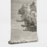 Αυτοκόλλητη Ταπετσαρία τοίχου WOODCUT CLOUD