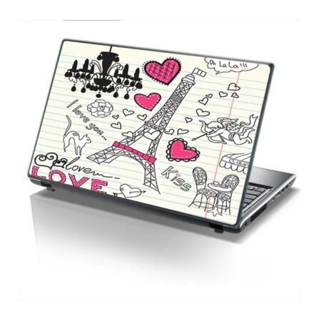 Αυτοκόλλητο Laptop  PARIS LOVE