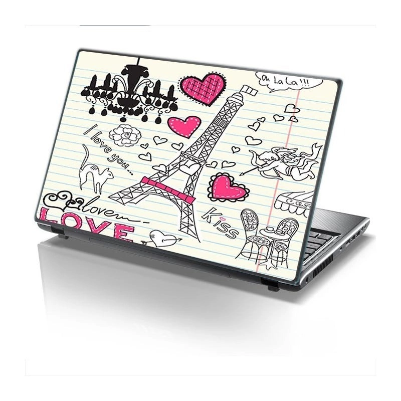 Αυτοκόλλητο Laptop  PARIS LOVE