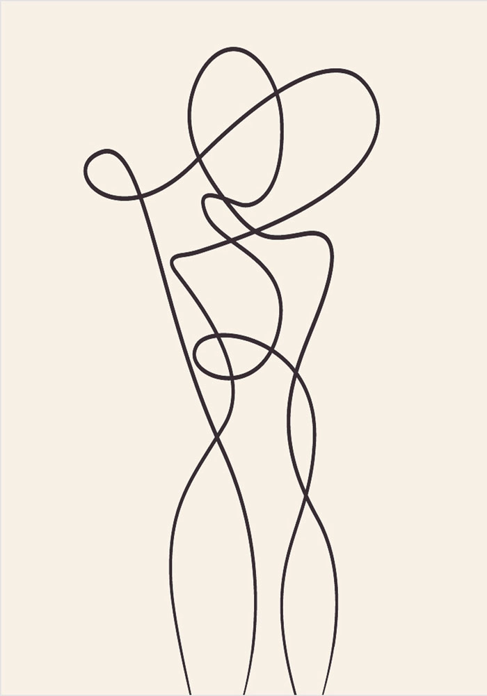 Πόστερ ABSTRACT WOMAN FIGURE