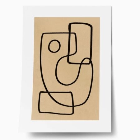 Πόστερ ABSTRACT CHALK LINE ART - Lineart Sticky 1