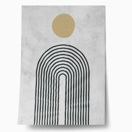 Πόστερ ABSTRACT CIRCLE AND LINES - Abstract - Αφηρημένα Sticky 1