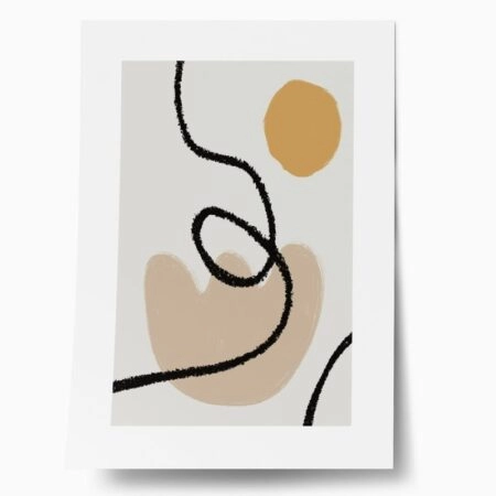 Πόστερ ABSTRACT MID CENTURY SHAPES - Abstract - Αφηρημένα Sticky 1