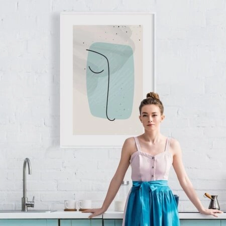 Πόστερ ABSTRACT PASTEL FACE