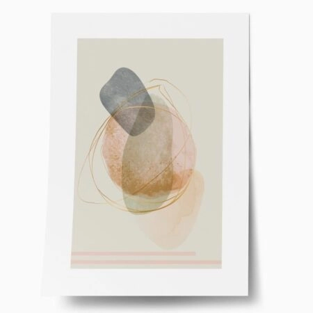 Πόστερ ABSTRACT WATERCOLOR LINE ART - Abstract - Αφηρημένα Sticky 1
