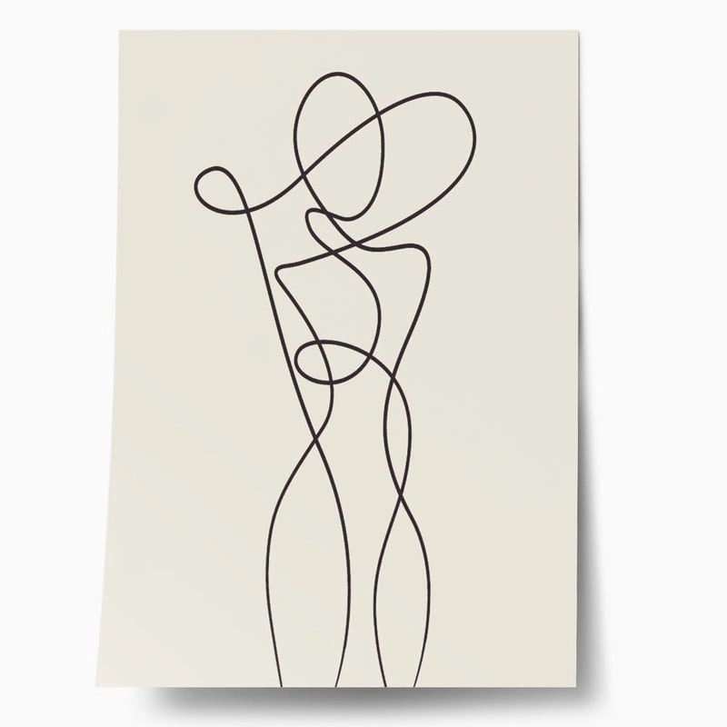 Πόστερ ABSTRACT WOMAN FIGURE