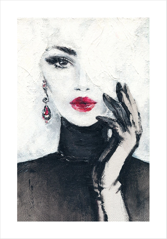 Πόστερ BEAUTIFUL WOMAN WATERCOLOR