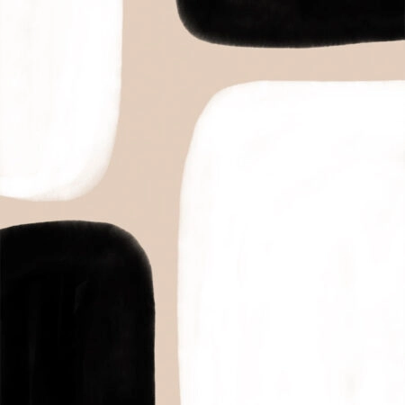 Πόστερ BLACK AND WHITE MINIMALIST ILLUSTRATION - Abstract - Αφηρημένα Sticky 2