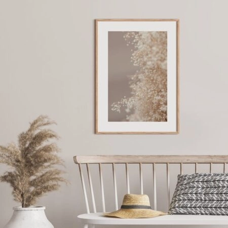Πόστερ BLURRED WHITE FLOWERS