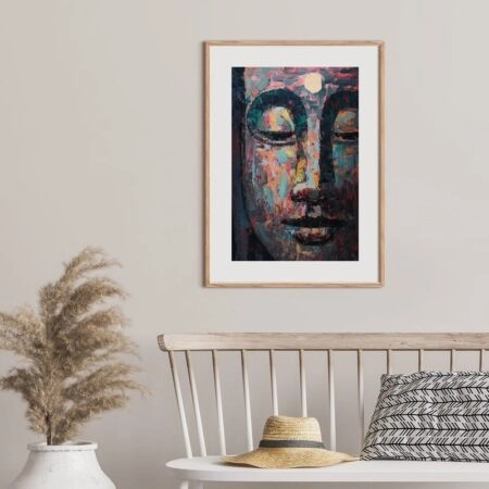 Πόστερ BUDDHA OIL PAINTING